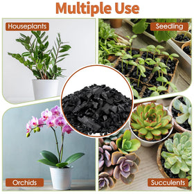 DANGKELILI orchid soil mix with charcoal improves drainage.