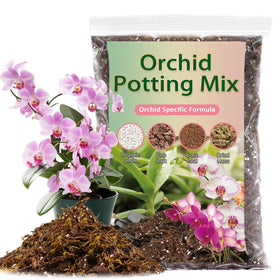 DANGKELILI orchid potting mix with bark and perlite for airy roots.
