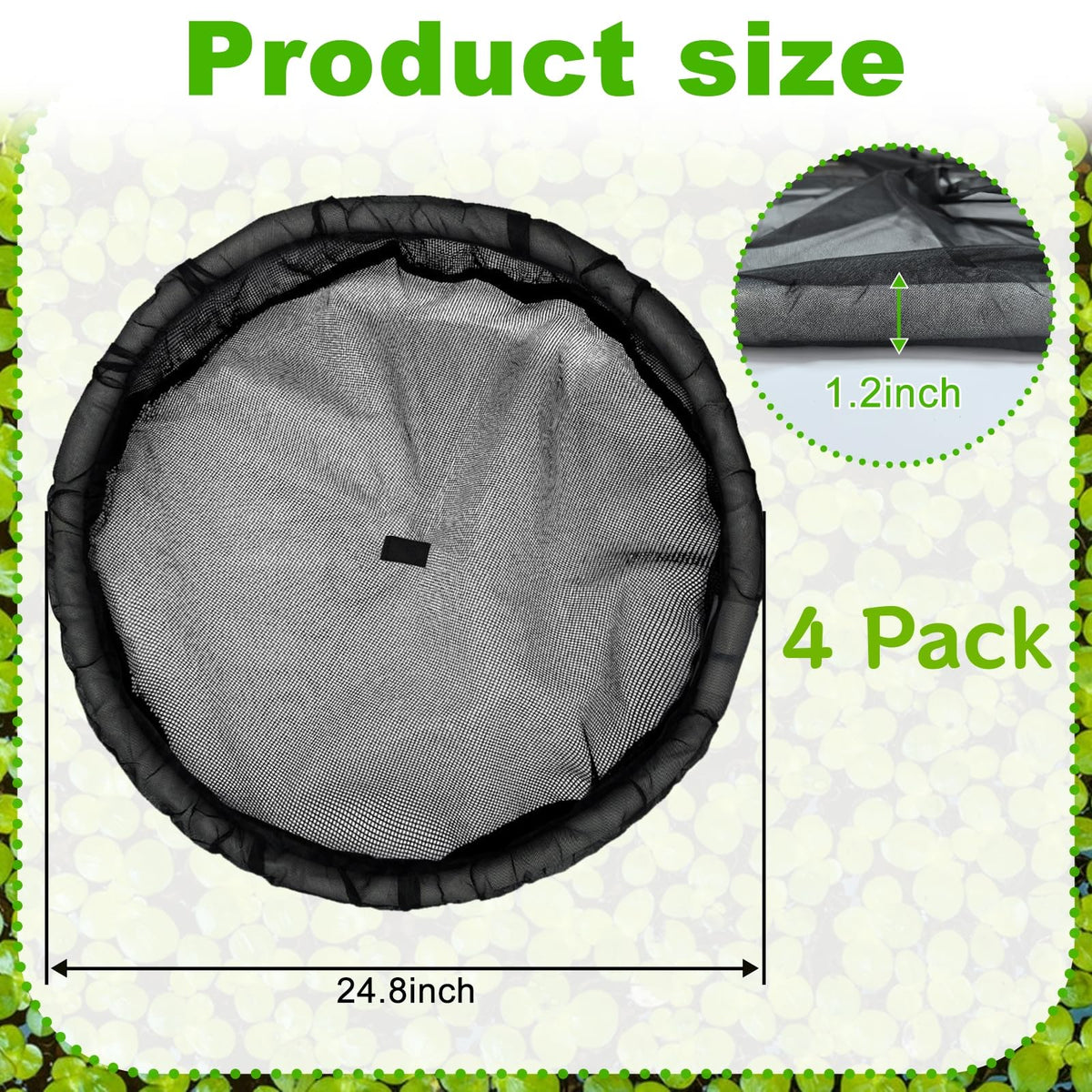 DANHMAO Plant protector net with 24.8-inch diameter shields roots gently.