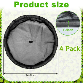 DANHMAO Plant protector net with 24.8-inch diameter shields roots gently.