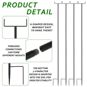 DANHMAO rust-resistant coating protects garden stakes against sun and weather over seasons.