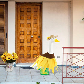 DANHMAO summer porch decor with a goose dress creates a playful outdoor accent.