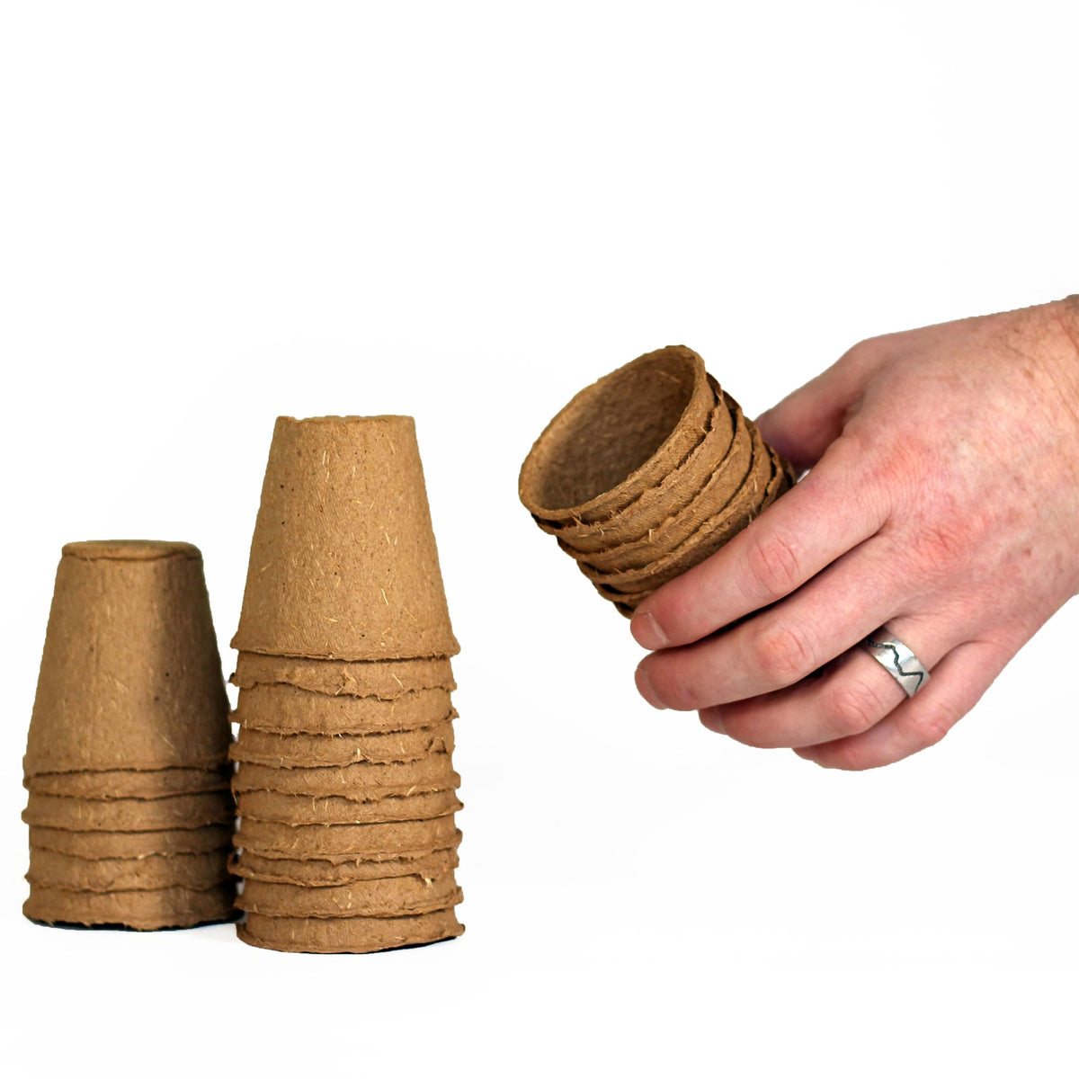 Daniel's Plants 2-inch naked pots compostable and durable for seedling care