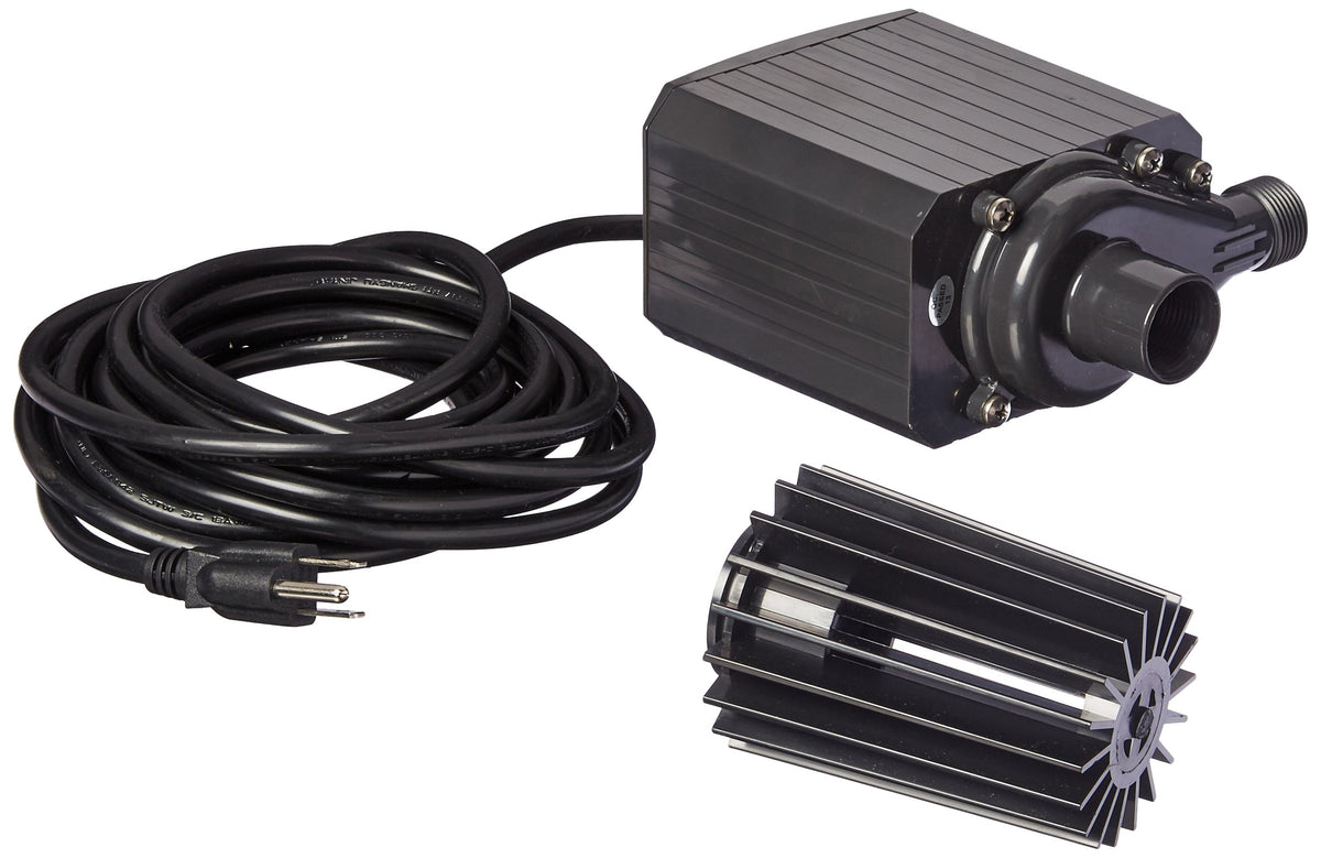 Danner Pondmaster Pond-Mag 1200 GPH pump front view for quiet, efficient circulation