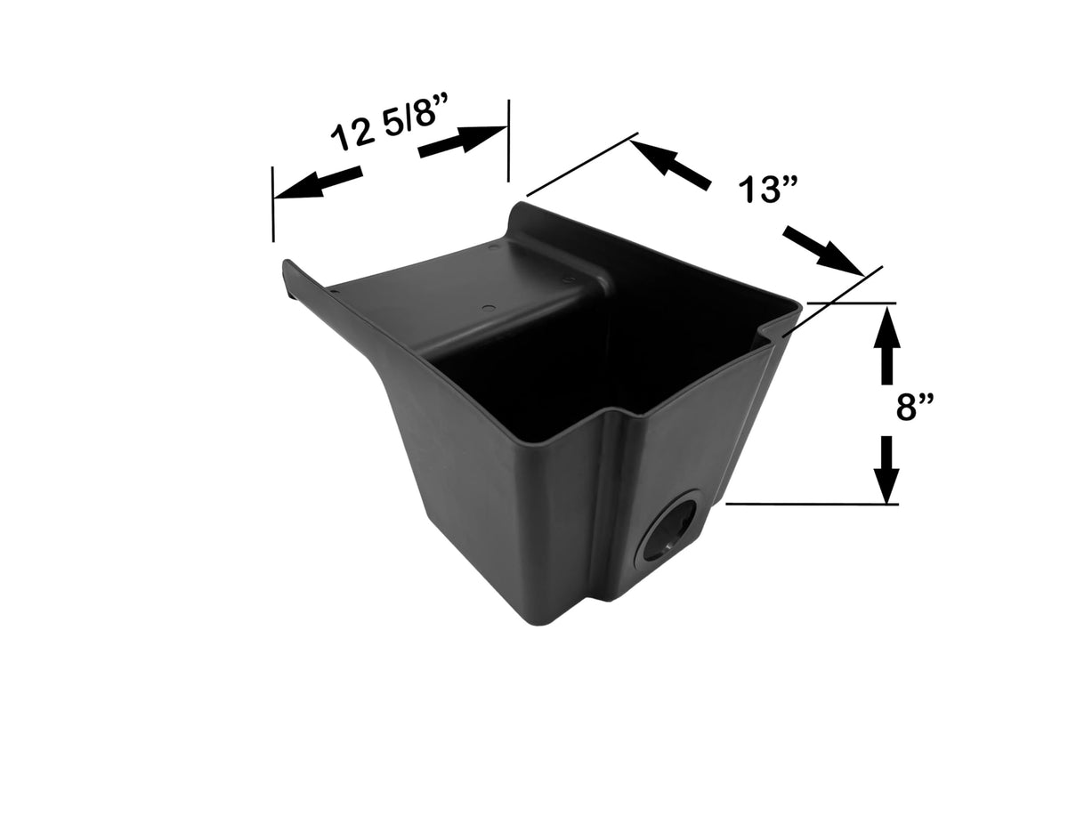 Danner ProLine Pro2000 waterfall box inlet fittings support multiple tubing sizes.