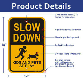 Danoib safety sign shown mounted with pre-drilled holes for quick outdoor setup