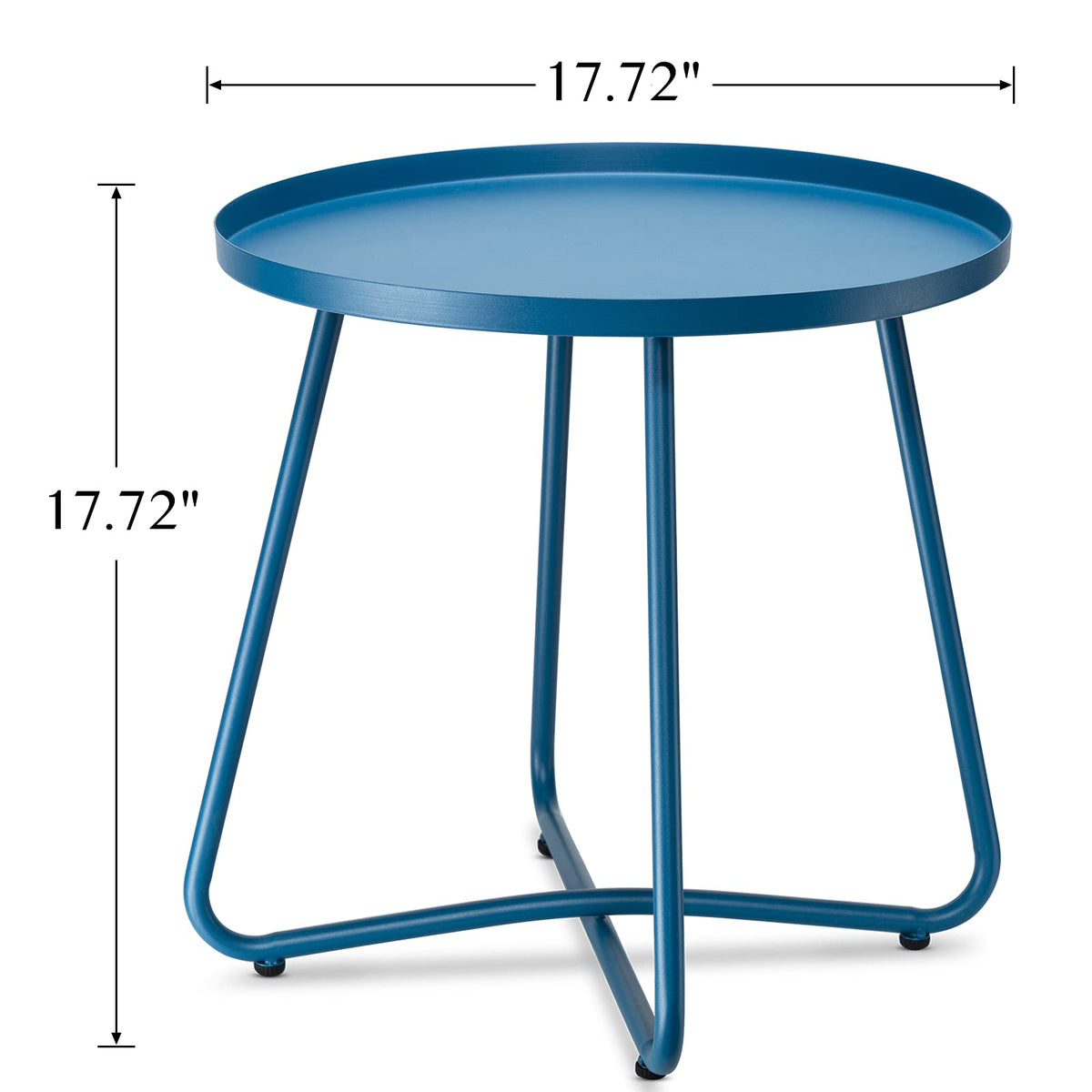 Weather-resistant finish protects the table through sun and rain, preserving color and shine.