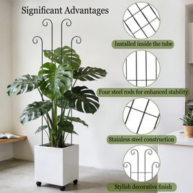 Danqgogoiu rust-resistant metal trellis with reinforced joints for durability