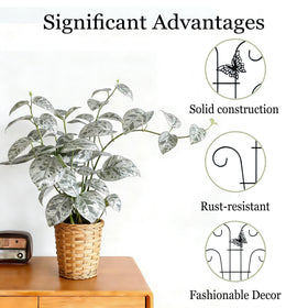 Danqgogoiu stackable climber support keeps vines upright.