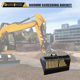 DANWIWEE sieve bucket ideal for land reclamation and clearing projects.