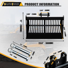 DANWIWEE sieve hole diameter 25 mm ensures consistent filtering of finer material.