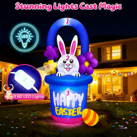 Danxilu 6 ft outdoor Easter decor attracts attention in any yard.