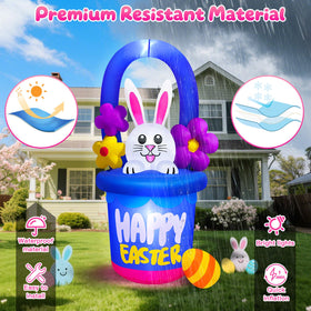 Danxilu Easter bunny inflatable suitable for indoor and outdoor festive spaces.