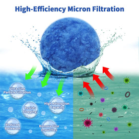 Dapclca easy-installation setup with filter balls for fast pool upgrading