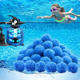 Dapclca pool filter balls 3lb pack for lightweight filtration media