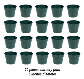 DAPERCI green nursery pot with drainage holes for healthy water management.