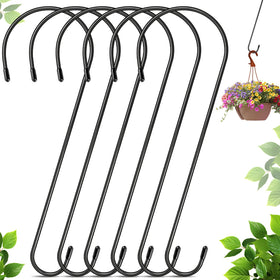 Dapute 16-inch S-hook on a branch for easy plant hanging.