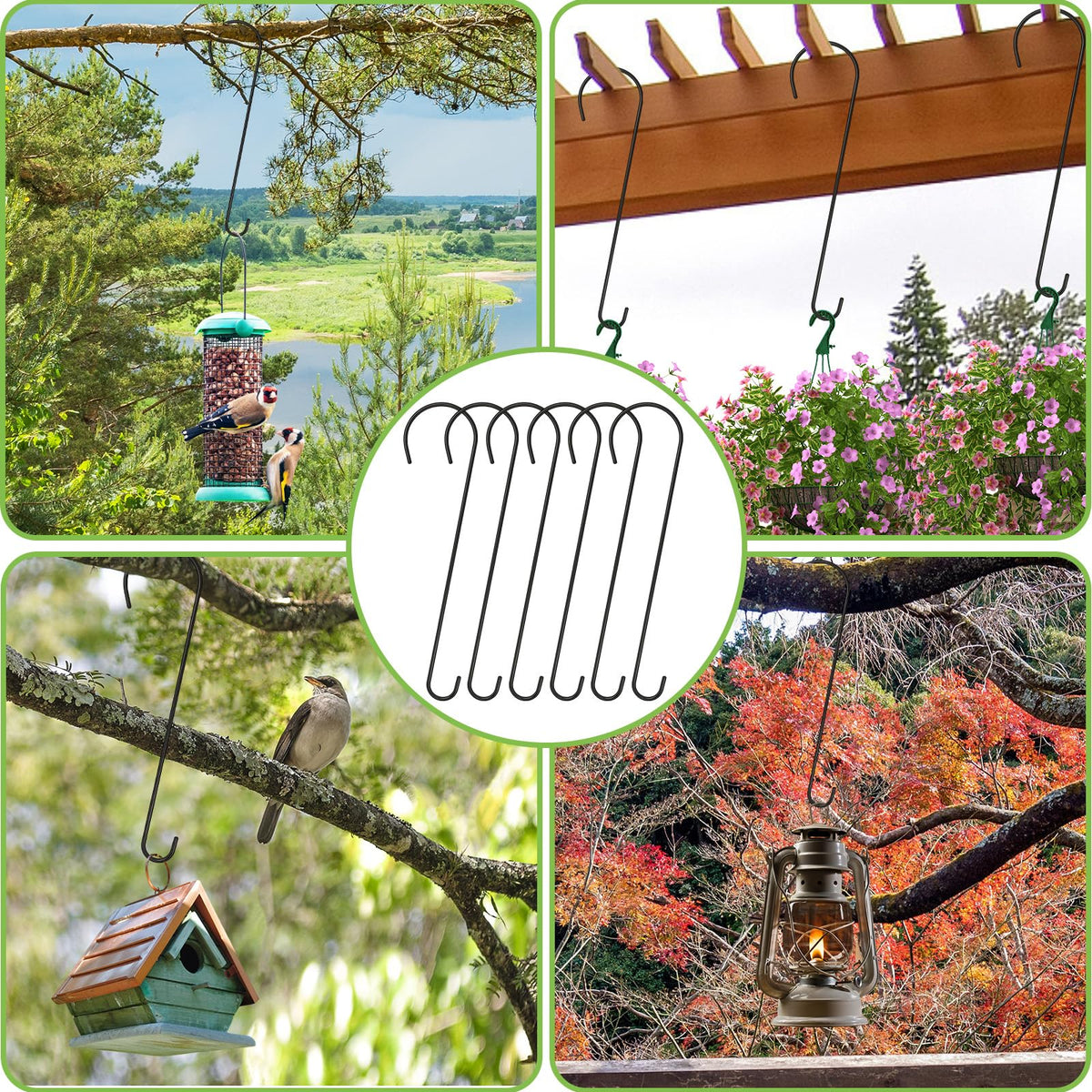 Dapute basket hanger helps create vertical storage space.
