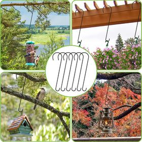 Dapute basket hanger helps create vertical storage space.
