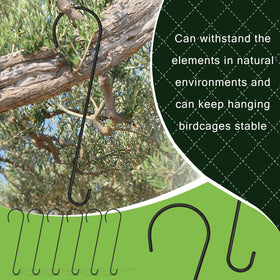Dapute 24-inch lantern hanger adds outdoor ambiance.