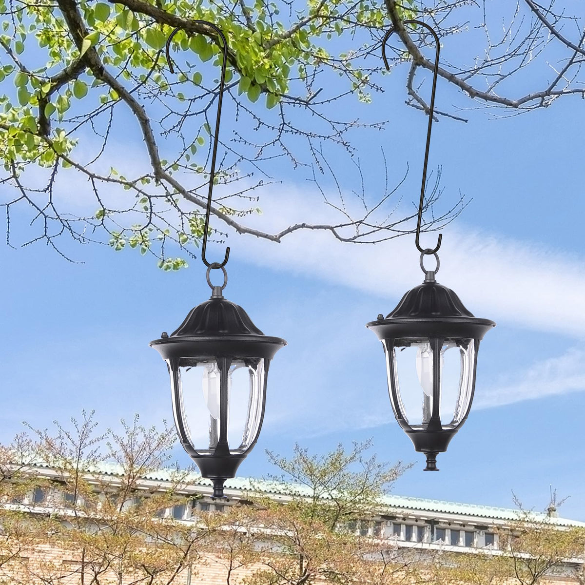 Dapute wind chime hook offers long-reaching, stable mounting.