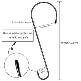 Dapute rubber caps protect hands while hanging items.