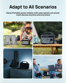 DARAN portable power station backpack-ready design for trips.