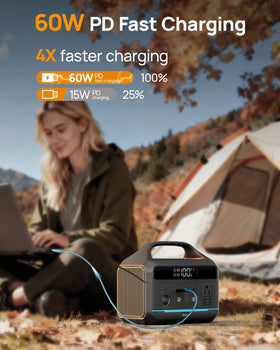 DaranEner compact 192Wh LiFePO4 battery fits in a bag for travel.