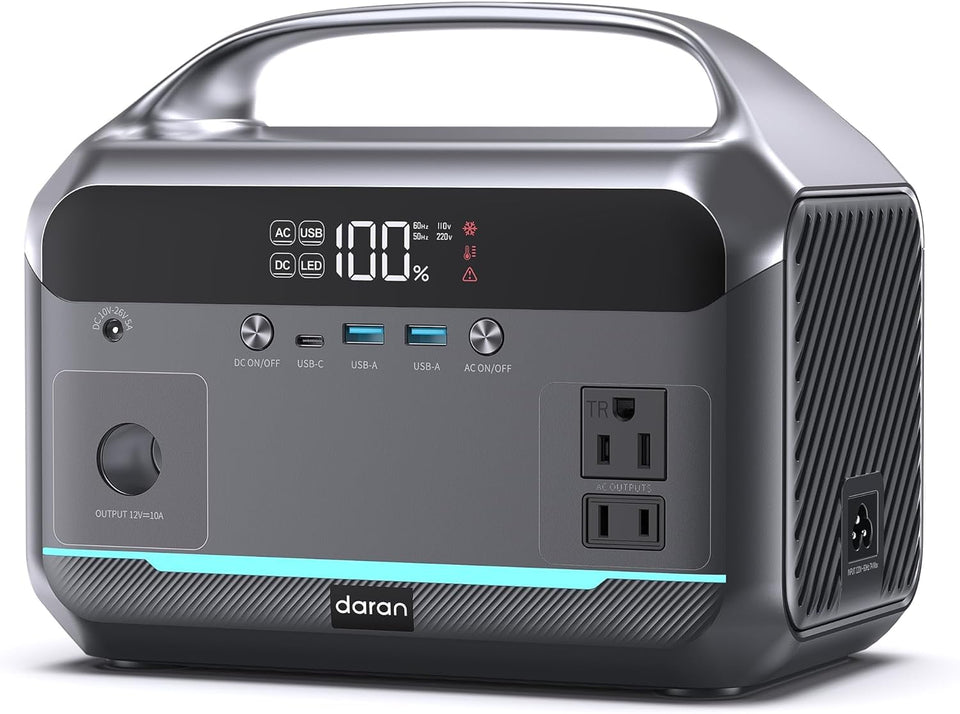 DaranEner portable power station with 288Wh capacity for on-the-go charging