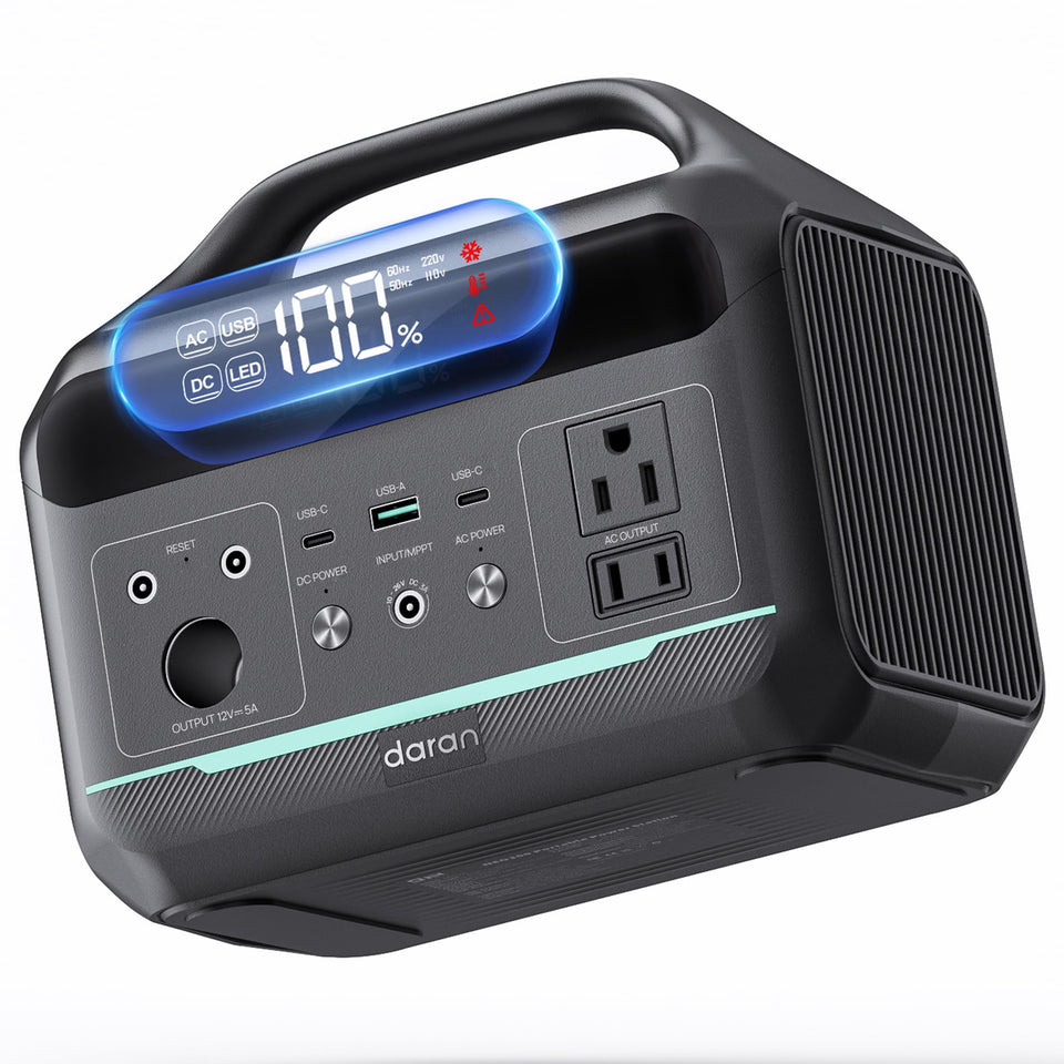 DaranEner portable power station 300W for laptops and devices on the go.