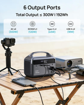 DaranEner portable power station lightweight five and a half pounds for easy travel