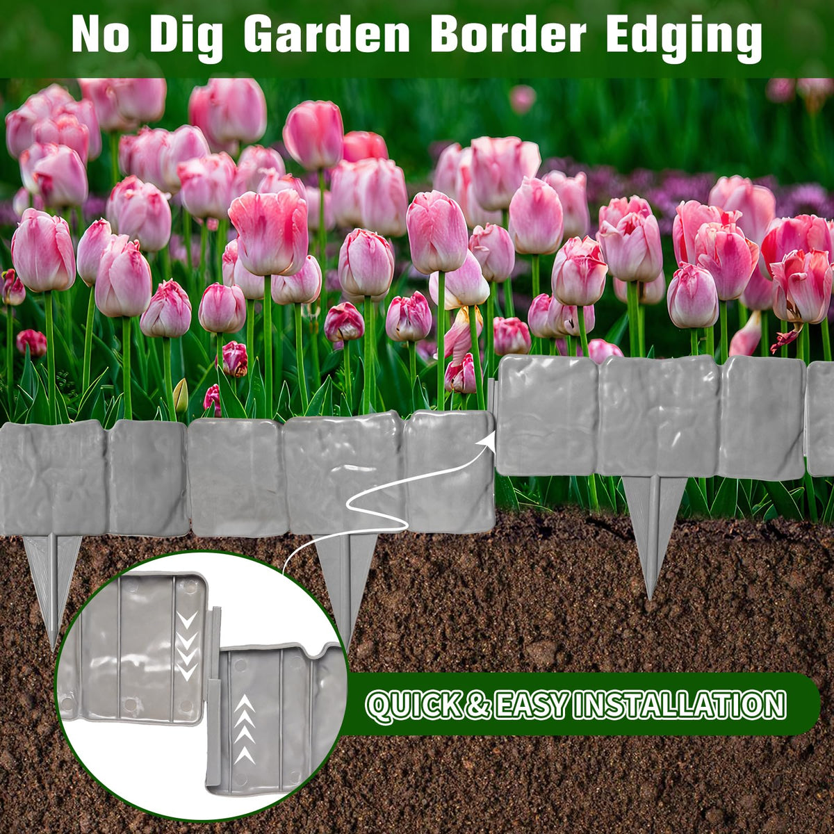 DARFULA interlocking-border-installation demonstrates quick DIY edging setup