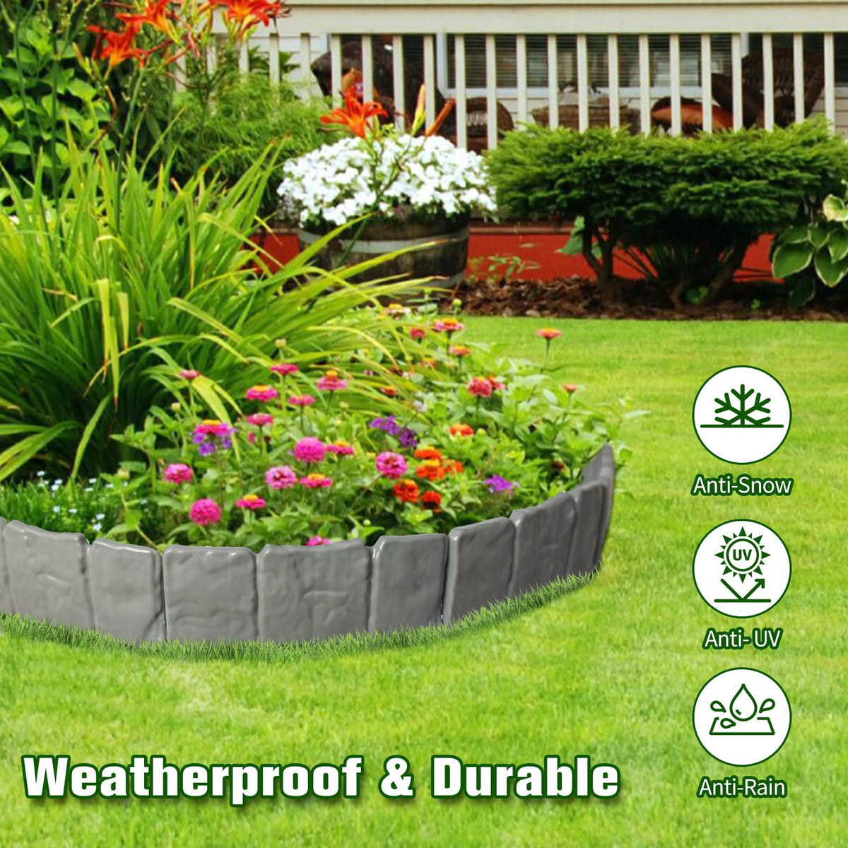 DARFULA no-dig-edging simplifies installation along lawns