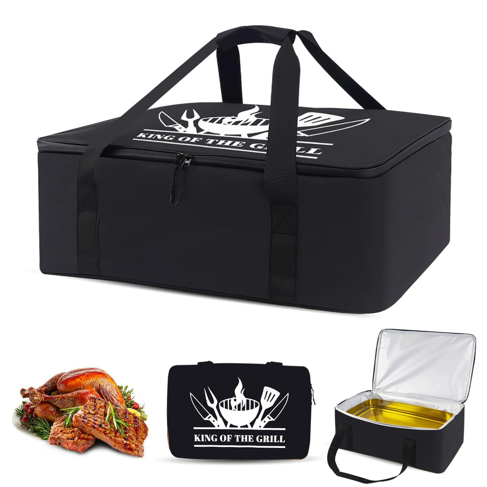 Dark Swan BBQ Blanket resting meat with open design for easy loading during smoke sessions