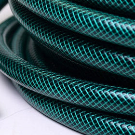 Darnassus PVC garden hose in green color for versatile outdoor use.