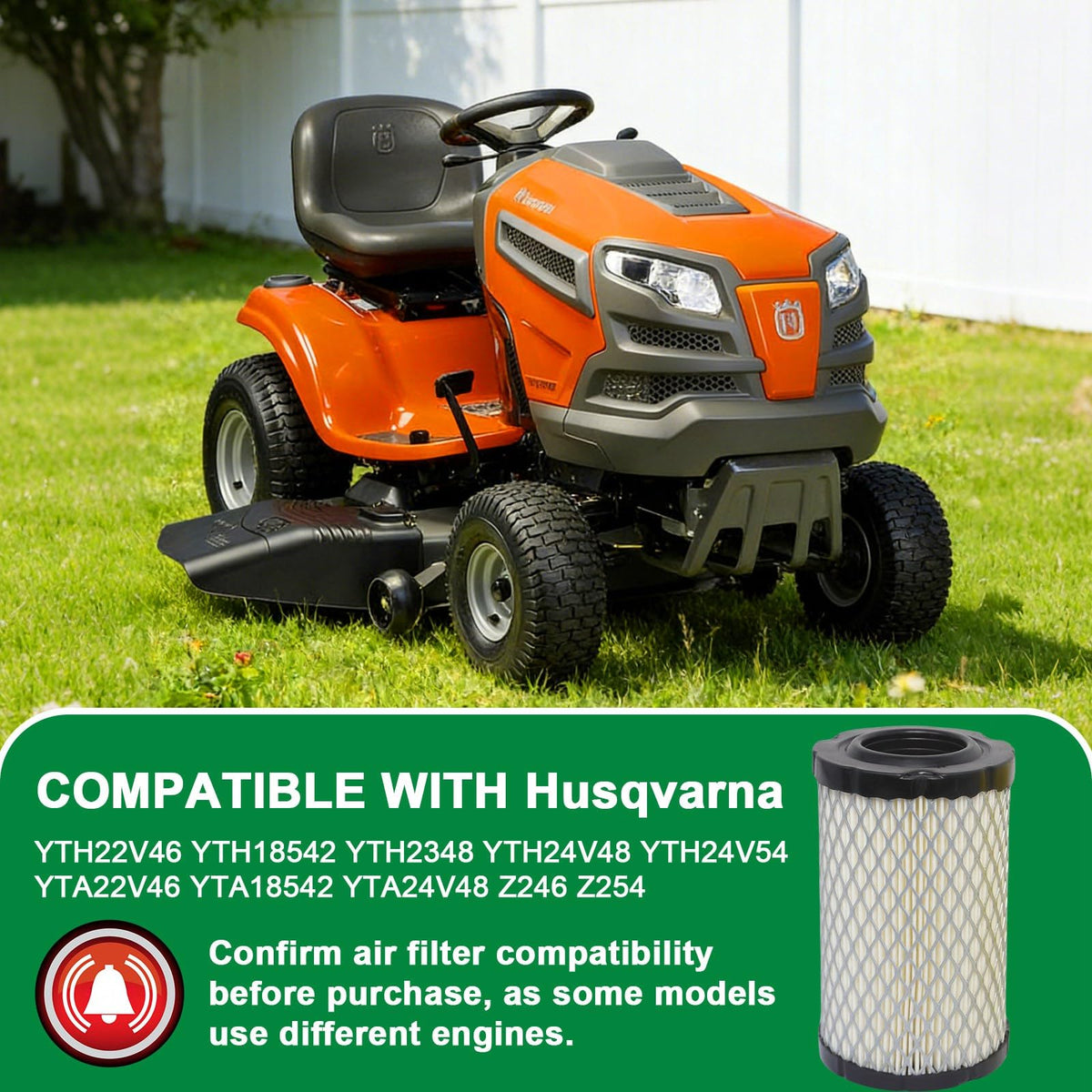 DASARYA YTH22V46 oil filter aids easy maintenance and lubrication