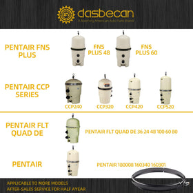 Dasbecan 190003 tension clamp kit with stainless finish resists sun and water.