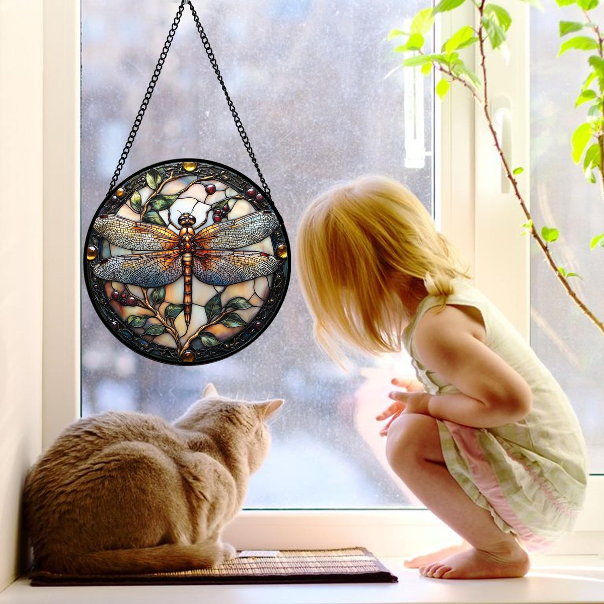 DASTOLL diamond glass suncatcher frames shine with UV printing for lasting brilliance in any room.