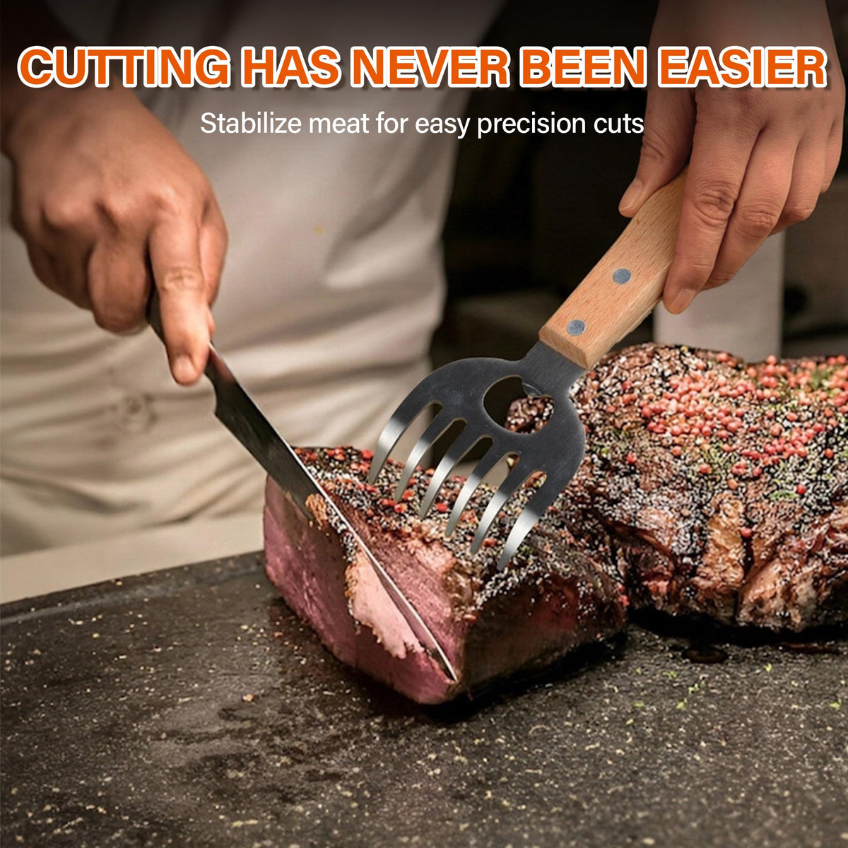 DASHTHER claws feature a built-in bottle opener for convenient serving at barbecues