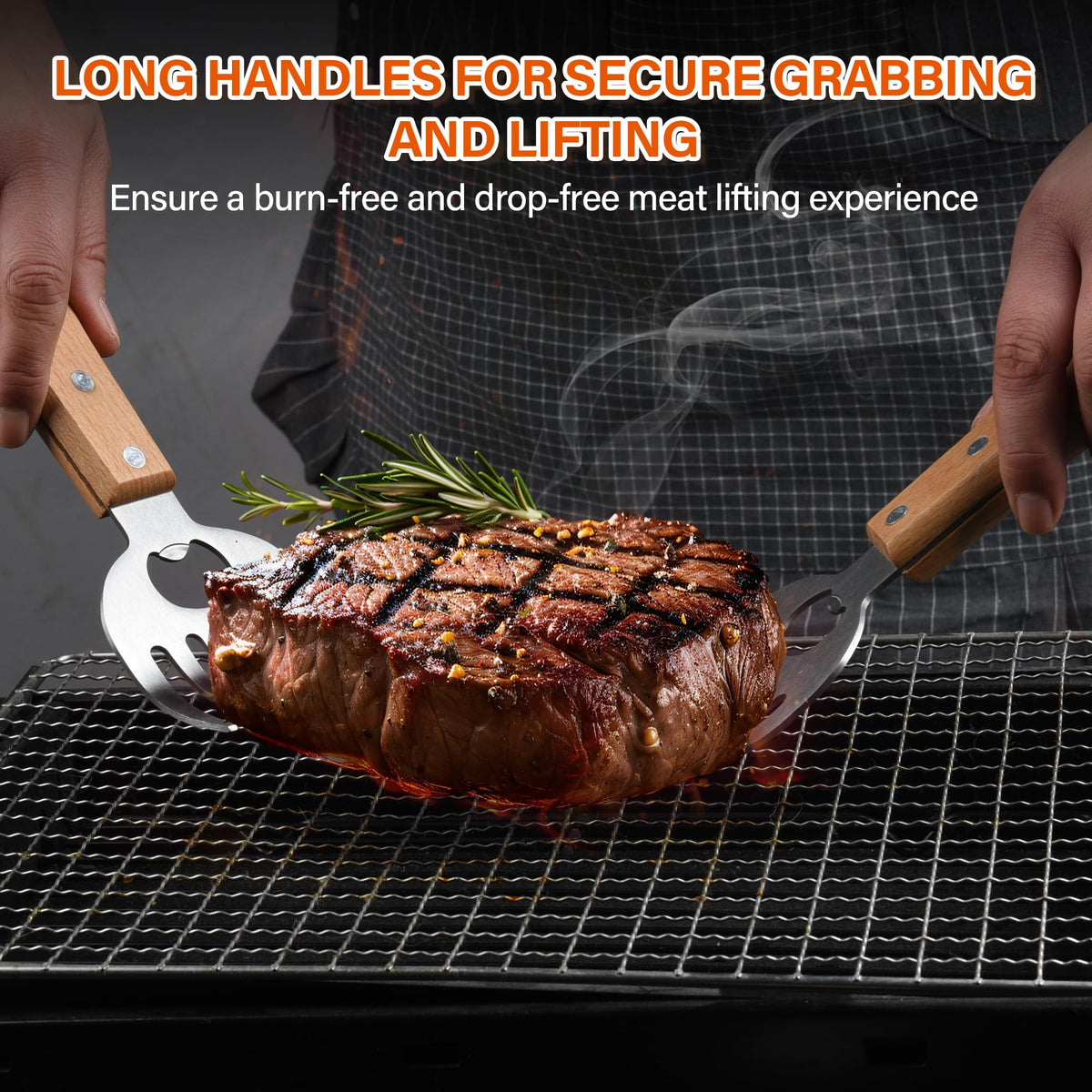 DASHTHER meat claws with heat-resistant blades for high-heat grilling tasks