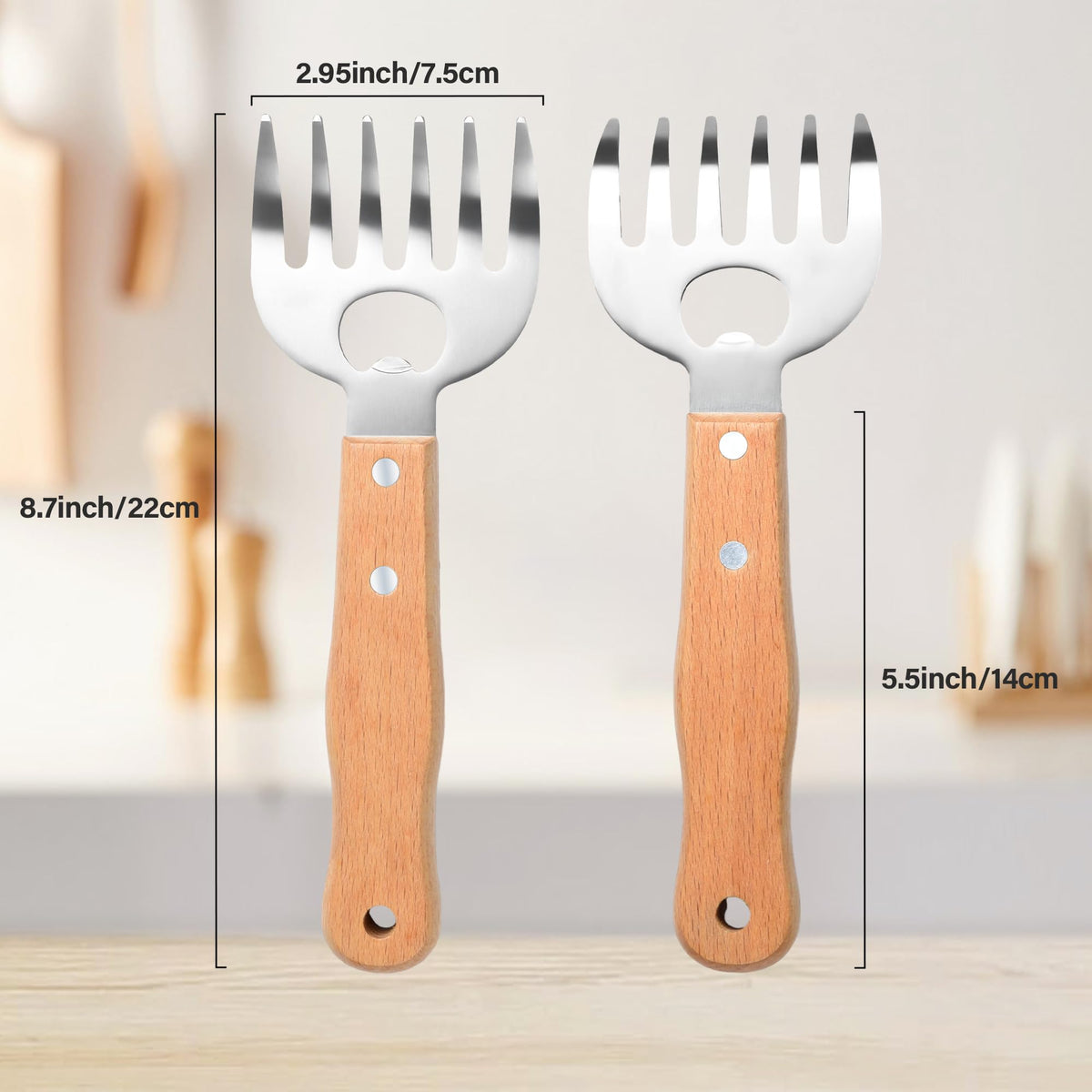 DASHTHER claws lift turkey and toss salads with controlled handling