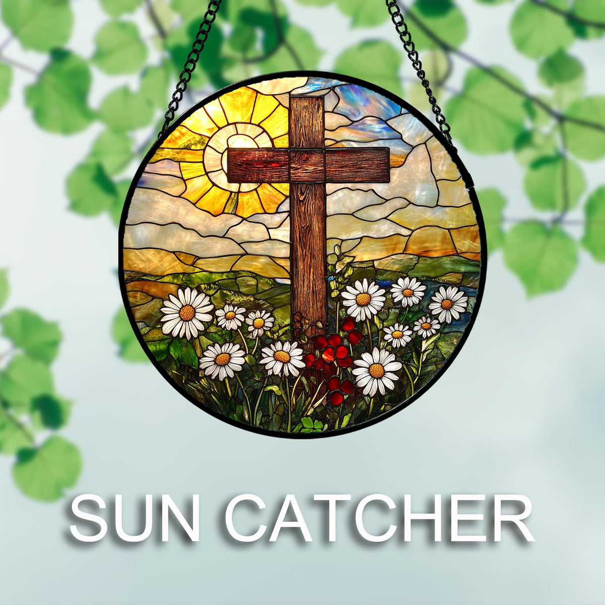 DASTOLL Christian gifts women sun catcher showcases intricate design for window displays
