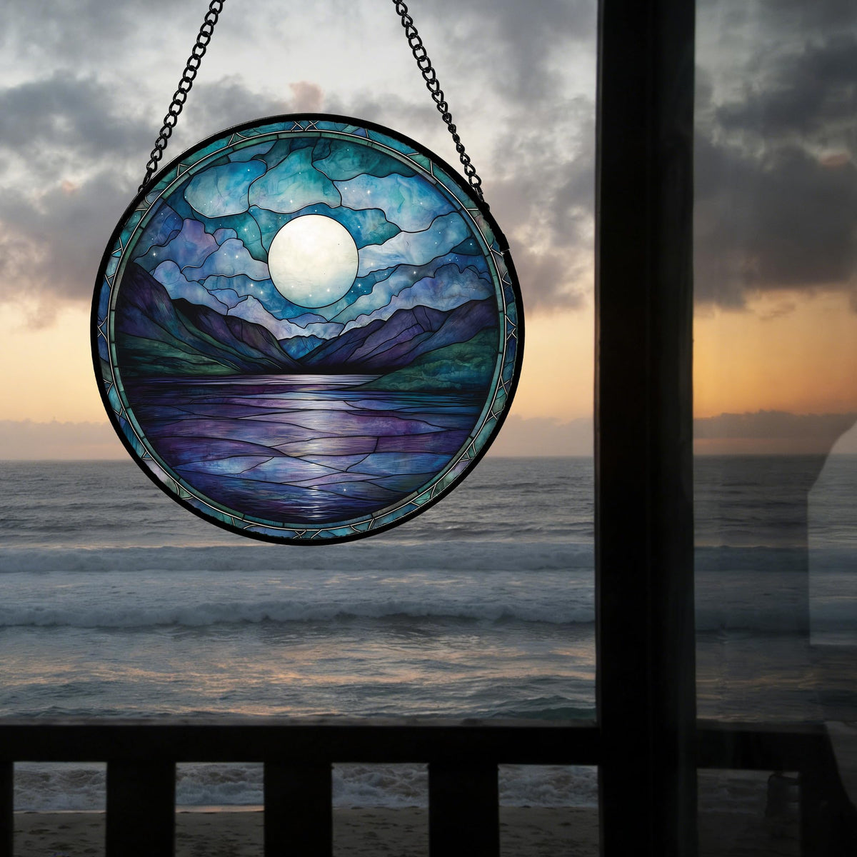 DASTOLL colorful glass panel landscape design for bright interiors