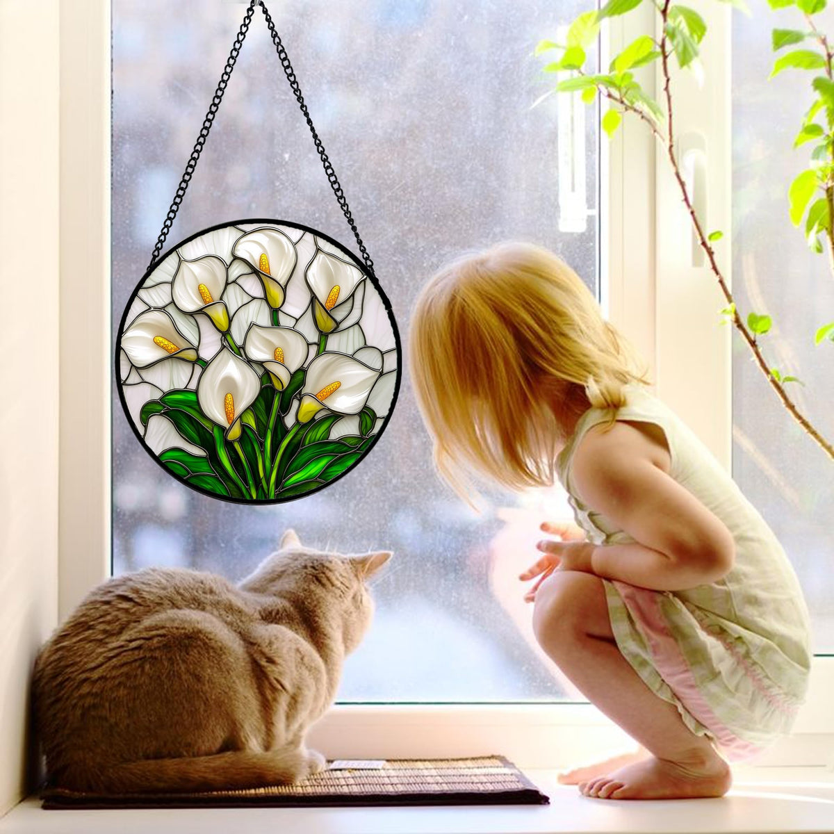 DASTOLL diamond glass panel captures sunlight for sparkling indoor decor.