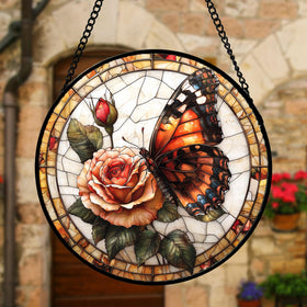 DASTOLL butterfly and flowers motif adds cheerful charm to home interiors.