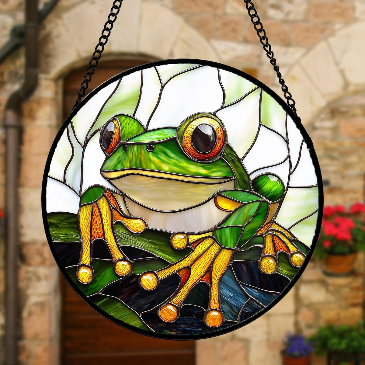 DASTOLL diamond glass UV-printed frame reflects sun for dazzling indoor color.