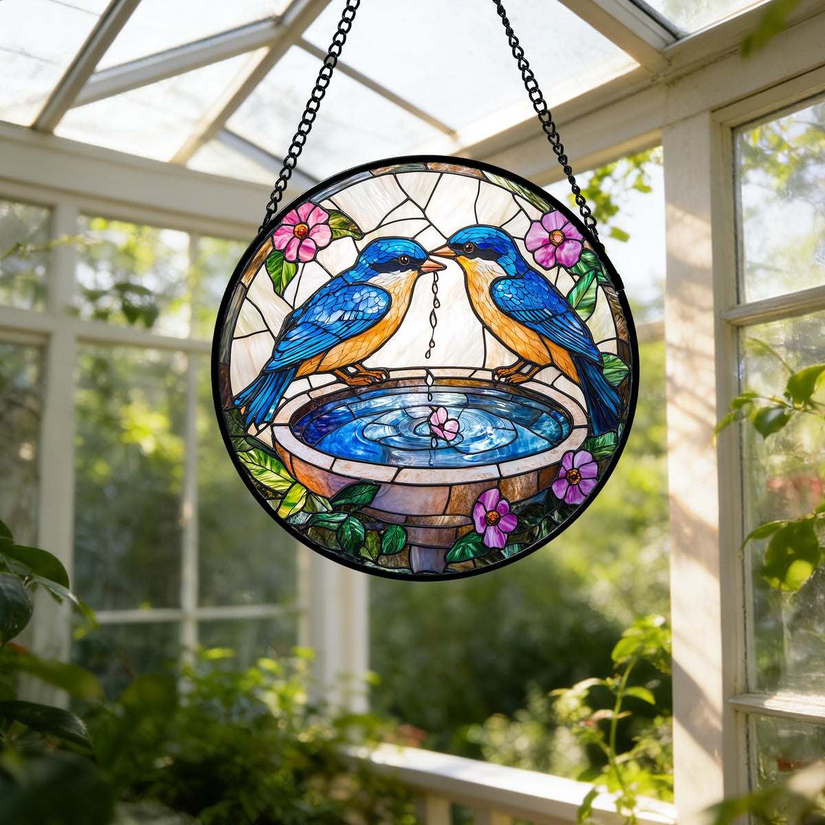 DASTOLL double-sided transmission sun catcher enhances daylight color