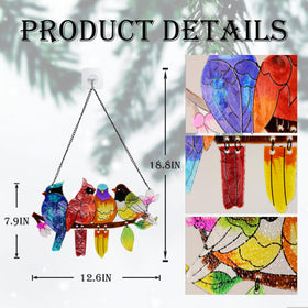DASTOLL easy-hang chain suncatcher ready to mount on a window