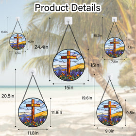 DASTOLL easy-install window suncatcher for quick color in any room.