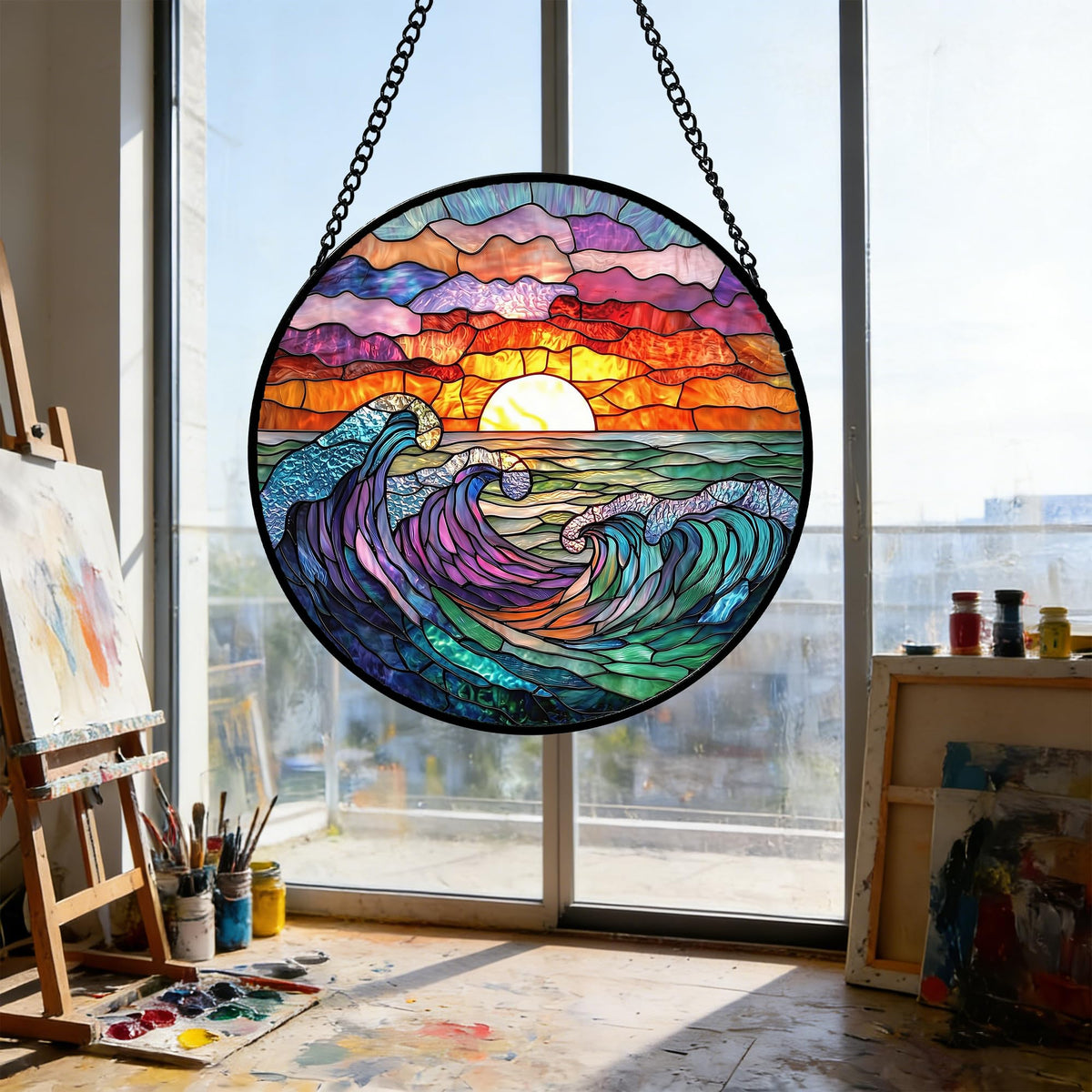 DASTOLL gift idea stained glass sun catcher ideal for celebrations